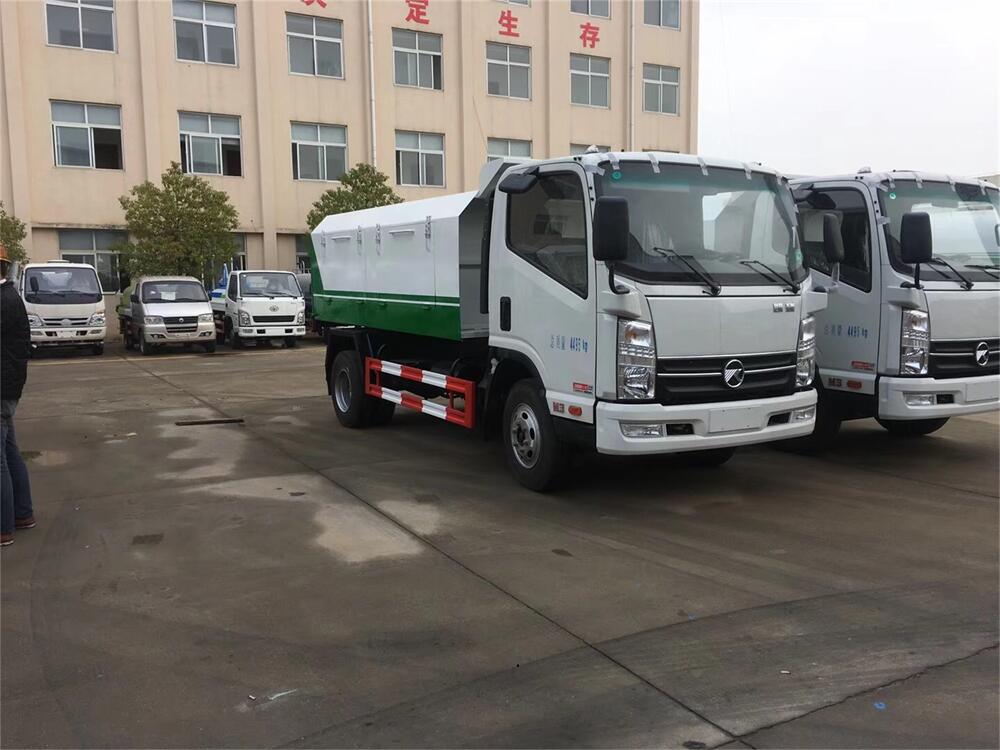 密封式垃圾車(chē)-凱馬8方-10方密封式自卸垃圾車(chē)廠家